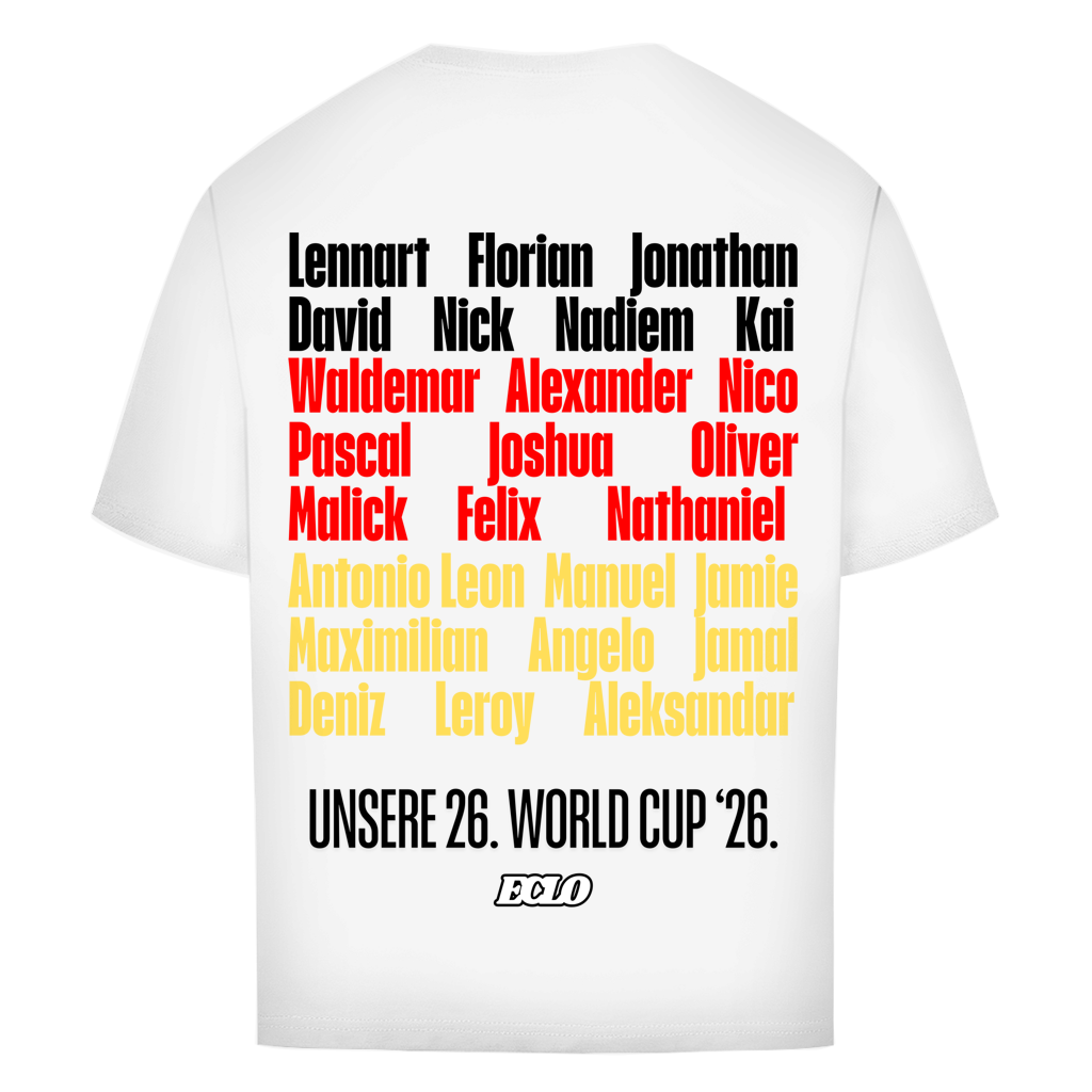 WM26 Unsere 26 Oversize Tee
